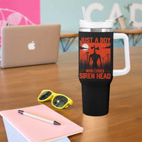 Siren Head Tumbler With Handle American Cryptid Lovers Boy - Wonder Print Shop