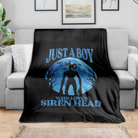 Siren Head Throw Blanket Supernatural American Cryptid Boys - Wonder Print Shop