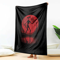 Siren Head Throw Blanket Supernatural American Cryptid Full Blood Moon Halloween - Wonder Print Shop