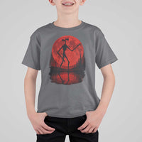 Siren Head T Shirt For Kid Supernatural American Cryptid Full Blood Moon Halloween - Wonder Print Shop