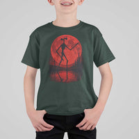 Siren Head T Shirt For Kid Supernatural American Cryptid Full Blood Moon Halloween - Wonder Print Shop