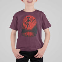 Siren Head T Shirt For Kid Supernatural American Cryptid Full Blood Moon Halloween - Wonder Print Shop