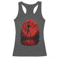 Siren Head Racerback Tank Top Supernatural American Cryptid Full Blood Moon Halloween - Wonder Print Shop