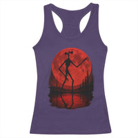 Siren Head Racerback Tank Top Supernatural American Cryptid Full Blood Moon Halloween - Wonder Print Shop