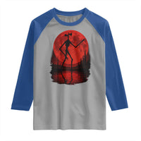 Siren Head Raglan Shirt Supernatural American Cryptid Full Blood Moon Halloween - Wonder Print Shop