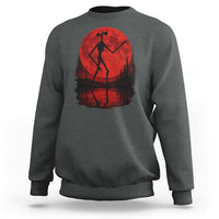Siren Head Sweatshirt Supernatural American Cryptid Full Blood Moon Halloween - Wonder Print Shop