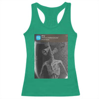 Funny Siren Head Racerback Tank Top Ring with Motion Meme - Wonder Print Shop
