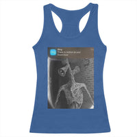 Funny Siren Head Racerback Tank Top Ring with Motion Meme - Wonder Print Shop