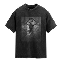 Siren Head Washed Cotton T-Shirt Horror Poster Halloween Supernatural American Cryptid
