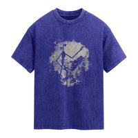 Siren Head Washed Cotton T-Shirt Retro Vintage American Cryptid Mountain Trees