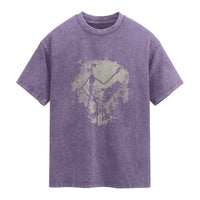 Siren Head Washed Cotton T-Shirt Retro Vintage American Cryptid Mountain Trees