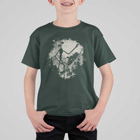 Siren Head T Shirt For Kid Retro Vintage American Cryptid Mountain Trees - Wonder Print Shop