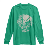 Siren Head Long Sleeve Shirt Retro Vintage American Cryptid Mountain Trees - Wonder Print Shop