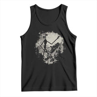 Siren Head Tank Top Retro Vintage American Cryptid Mountain Trees - Wonder Print Shop