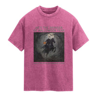 Headless Horseman Washed Cotton T-Shirt Vintage Gothic Scary Costume Halloween October Festive