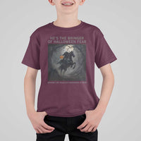 Headless Horseman T Shirt For Kid Vintage Gothic Scary Costume Halloween October Festive - Wonder Print Shop
