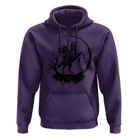 Headless Horseman Hoodie Retro Gothic Scary Pumpkin Moon Halloween Costume - Wonder Print Shop