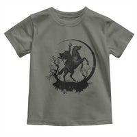 Headless Horseman Toddler T Shirt Retro Gothic Scary Pumpkin Moon Halloween Costume - Wonder Print Shop