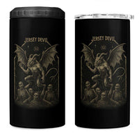 Jersey Devil 4 in 1 Can Cooler Tumbler Vintage Weird Creepy Creature Leeds Devil - Wonder Print Shop