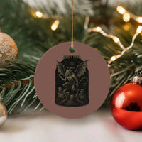 Jersey Devil Ceramic Ornament Vintage Weird Creepy Creature Leeds Devil - Wonder Print Shop