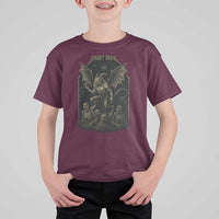 Jersey Devil T Shirt For Kid Vintage Weird Creepy Creature Leeds Devil - Wonder Print Shop