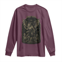 Jersey Devil Long Sleeve Shirt Vintage Weird Creepy Creature Leeds Devil - Wonder Print Shop