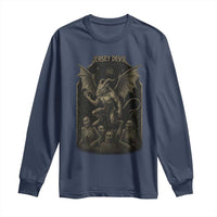 Jersey Devil Long Sleeve Shirt Vintage Weird Creepy Creature Leeds Devil - Wonder Print Shop