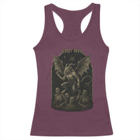 Jersey Devil Racerback Tank Top Vintage Weird Creepy Creature Leeds Devil - Wonder Print Shop