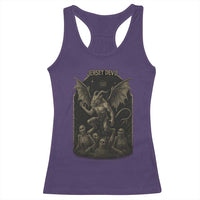 Jersey Devil Racerback Tank Top Vintage Weird Creepy Creature Leeds Devil - Wonder Print Shop