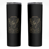 Jersey Devil Skinny Tumbler Vintage Weird Creepy Creature Leeds Devil - Wonder Print Shop