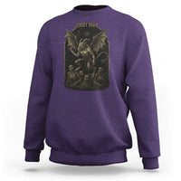 Jersey Devil Sweatshirt Vintage Weird Creepy Creature Leeds Devil - Wonder Print Shop