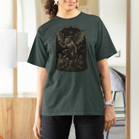 Jersey Devil T Shirt For Women Vintage Weird Creepy Creature Leeds Devil - Wonder Print Shop