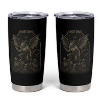 Jersey Devil Tumbler Cup Vintage Weird Creepy Creature Leeds Devil - Wonder Print Shop