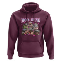 Funny Moo-Deng Baby Pygmy Hippo Hoodie Cute Zoo For Family
