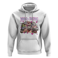 Funny Moo-Deng Baby Pygmy Hippo Hoodie Cute Zoo For Family