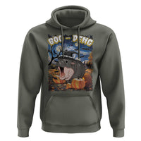 Moo-Deng Baby Pygmy Hippo Van Gogh Starry Night Hoodie Halloween Gothic Witchy Vibes Cute Zoo For Family