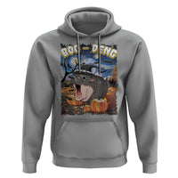 Moo-Deng Baby Pygmy Hippo Van Gogh Starry Night Hoodie Halloween Gothic Witchy Vibes Cute Zoo For Family