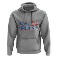Moo-Deng for President 2024 Hoodie Funny Baby Hippo Cute Zoo For Family