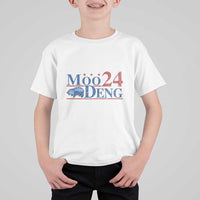 Moo-Deng for President 2024 T Shirt For Kid Funny Baby Hippo Cute Zoo For Family - Wonder Print Shop
