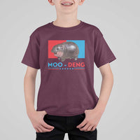 Funny Moo-Deng Baby Pygmy Hippo T Shirt For Kid Moo Deng for President 2024 Cute Zoo For Family - Wonder Print Shop