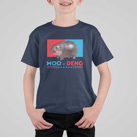 Funny Moo-Deng Baby Pygmy Hippo T Shirt For Kid Moo Deng for President 2024 Cute Zoo For Family - Wonder Print Shop