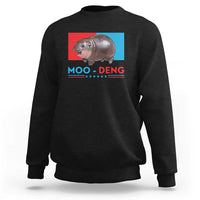 Funny Moo-Deng Baby Pygmy Hippo Sweatshirt Moo Deng for President 2024 Cute Zoo For Family - Wonder Print Shop