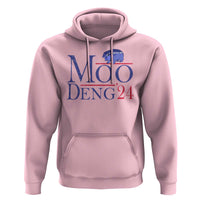 Moo-Deng for President Election 2024 Hoodie Funny Baby Hippo Meme Cute Zoo For Family