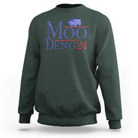 Moo-Deng for President Election 2024 Sweatshirt Funny Baby Hippo Meme Cute Zoo For Family - Wonder Print Shop