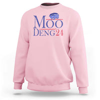 Moo-Deng for President Election 2024 Sweatshirt Funny Baby Hippo Meme Cute Zoo For Family - Wonder Print Shop