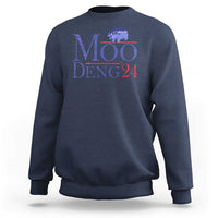 Moo-Deng for President Election 2024 Sweatshirt Funny Baby Hippo Meme Cute Zoo For Family - Wonder Print Shop