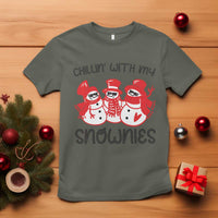Snowman Christmas T Shirt Chillin With My Snowmies Ugly Gift TS10