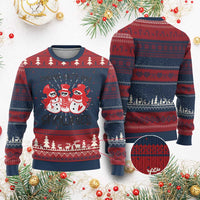 Snowman Christmas Ugly Christmas Sweater Chillin With My Snowmies Ugly Gift - Wonder Print Shop