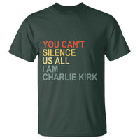 Charlie Kirk T Shirt Retro You Cant Silence Us All - Wonder Print Shop