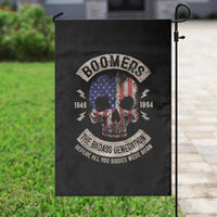 Boomers Generation Garden Flag Before All You Sissie Were Born Skull USA Flag - Wonder Print Shop